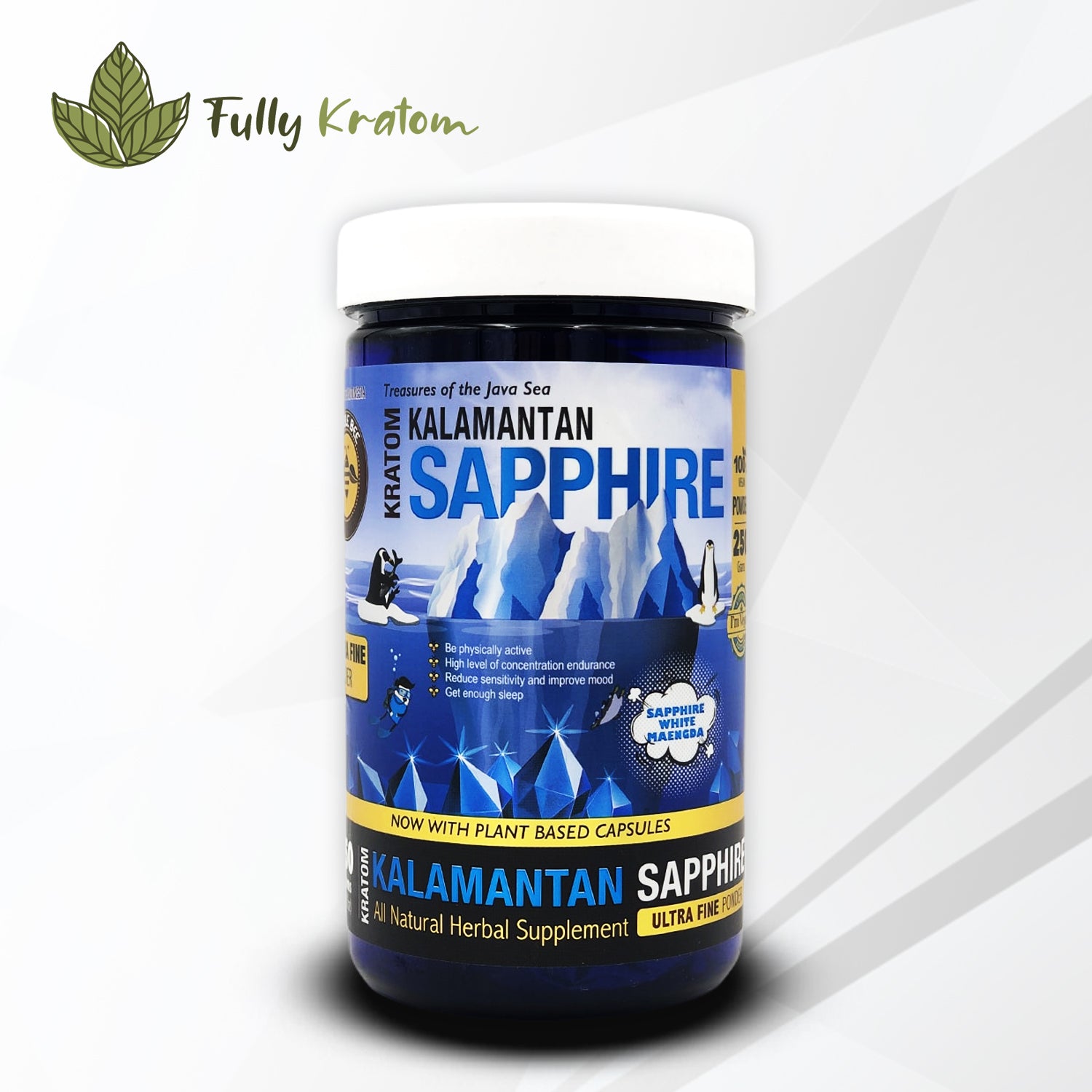 Bumble Bee White Maeng Da Kalamantan Sapphire Kratom Powder Bumble Bee White Maeng Da Kalamantan Sapphire Kratom Powder