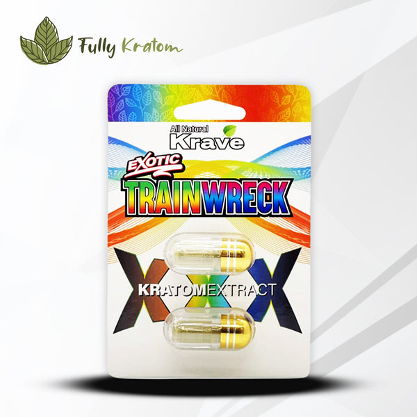 Krave Trainwreck Kratom Extract Capsule – 2 Caps