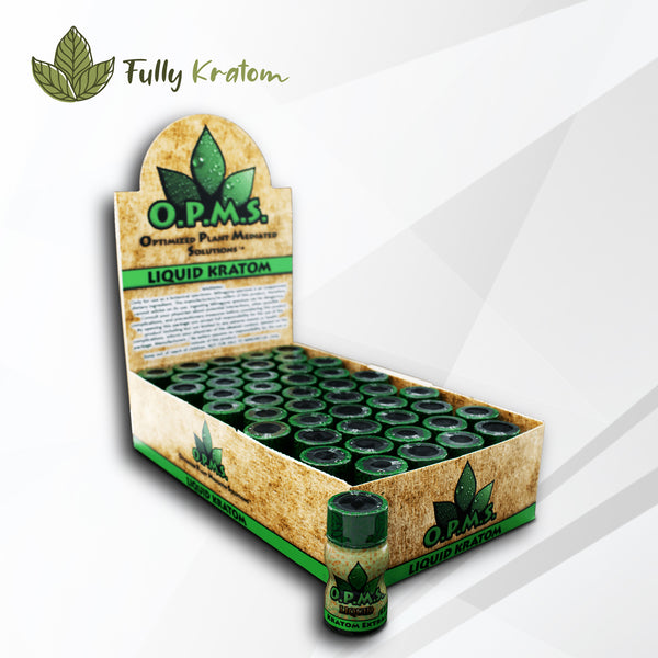 OPMS Liquid Kratom Shots 8.8ml – Display Box