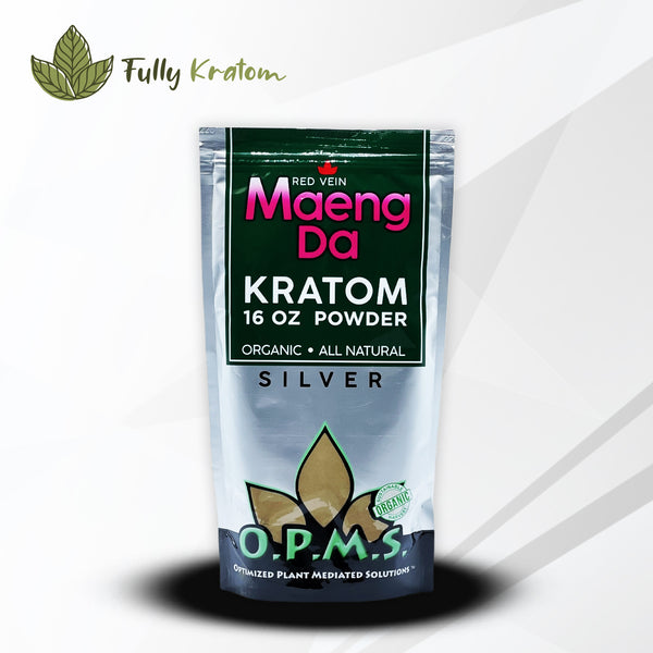 OPMS Silver Red Vein Maeng Da Kratom Powder