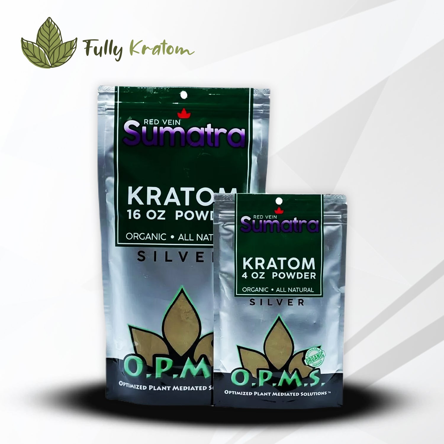 OPMS Silver Red Vein Sumatra Kratom Powder OPMS Silver Red Vein Sumatra Kratom Powder