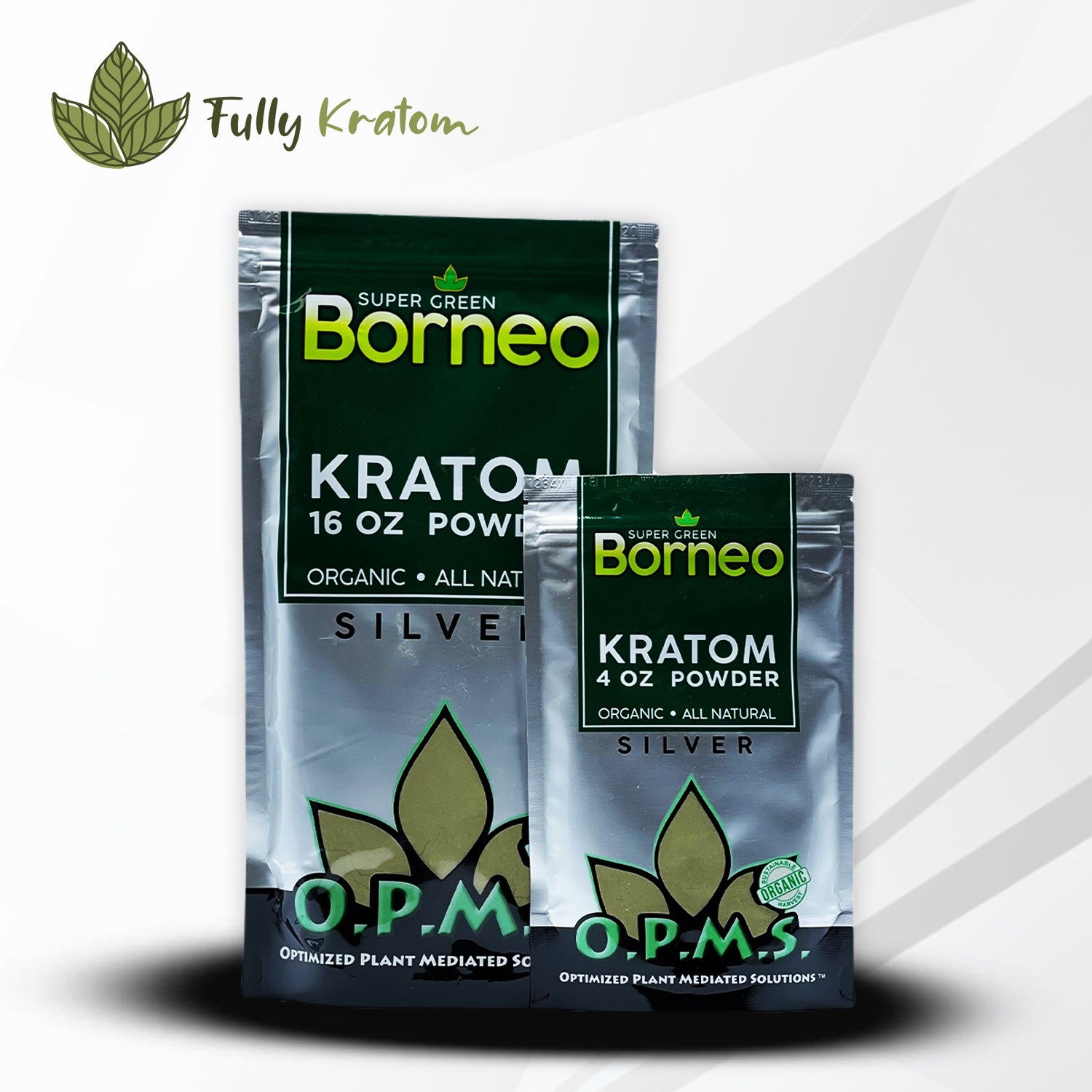 OPMS Silver Super Green Borneo Kratom Powder OPMS Silver Super Green Borneo Kratom Powder