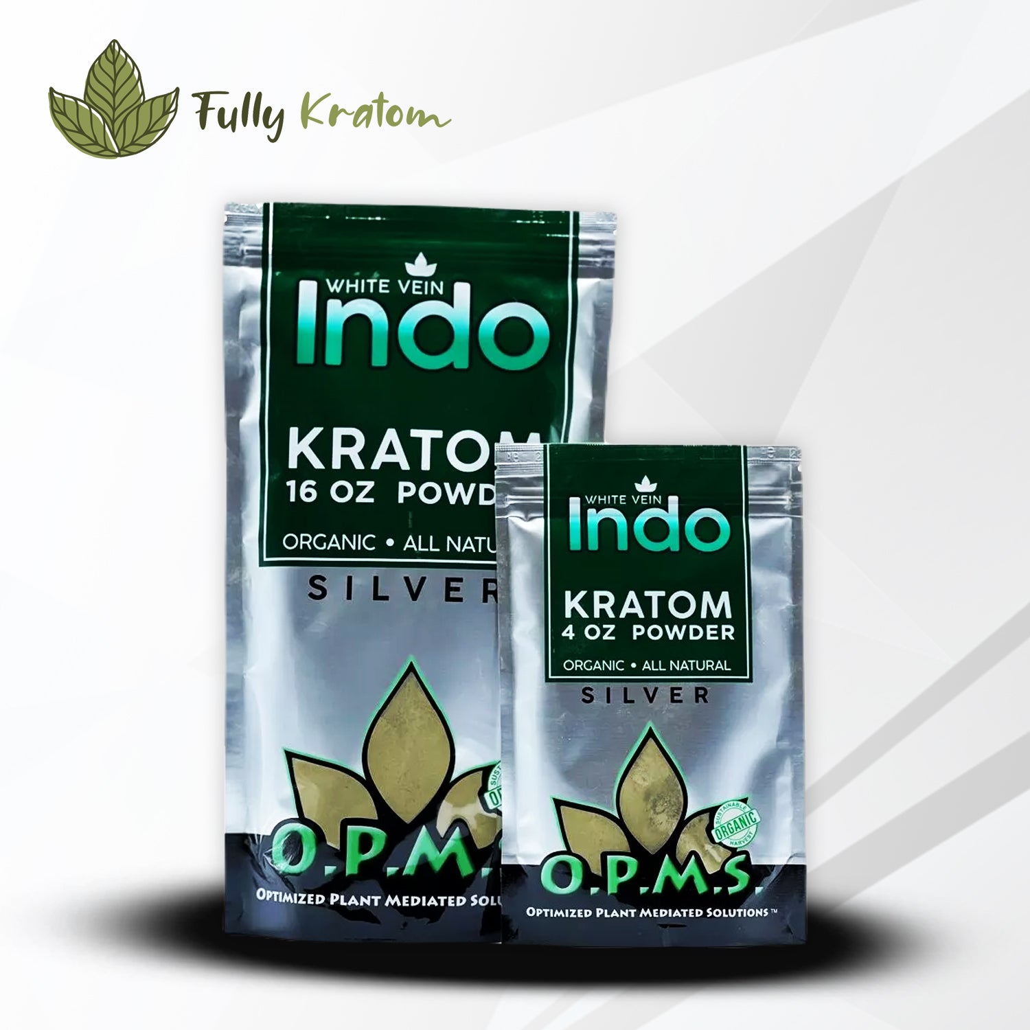 OPMS Silver White Vein Indo Kratom Powder OPMS Silver White Vein Indo Kratom Powder