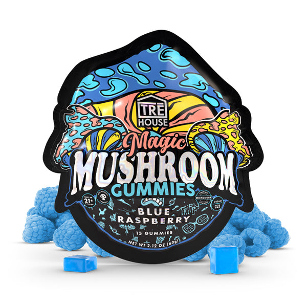 Blue Raspberry Magic Mushroom Gummies