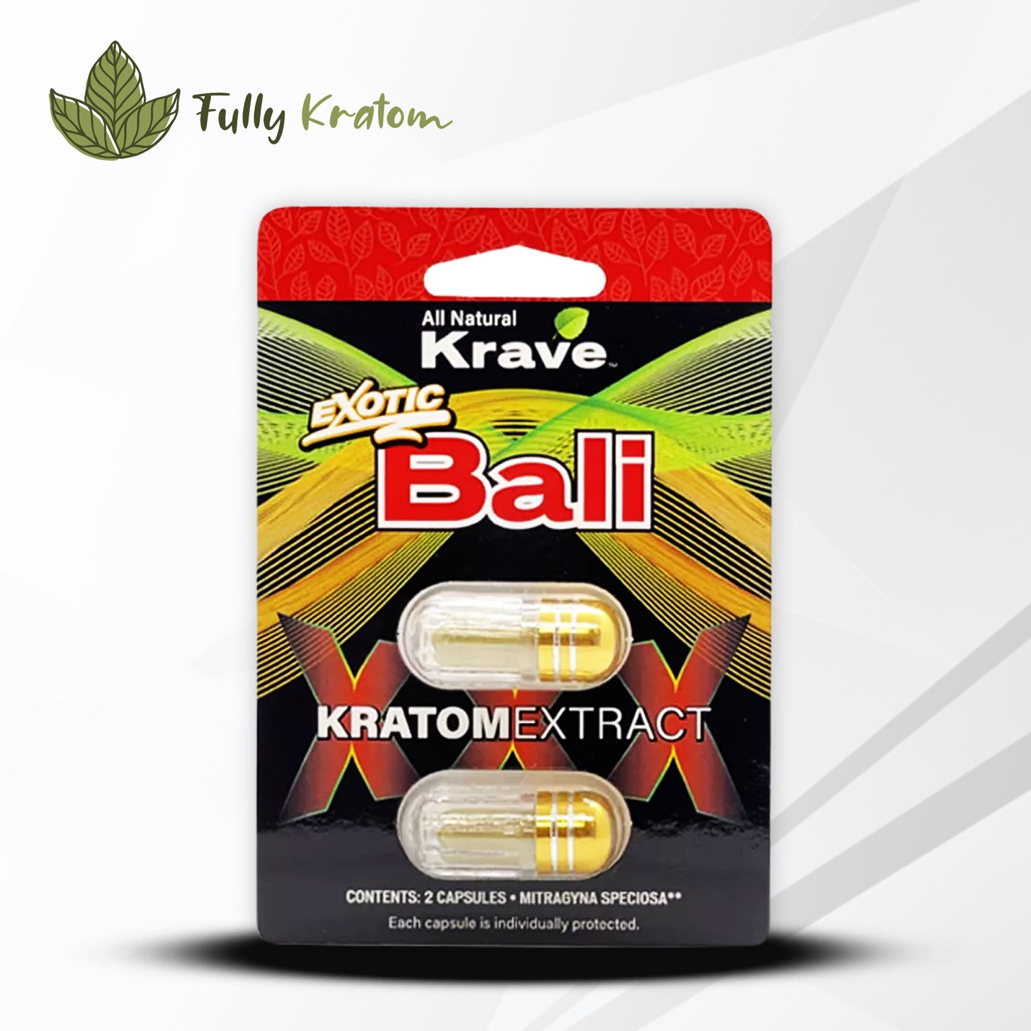 Krave Bali Kratom Extract Capsule – 2 Caps