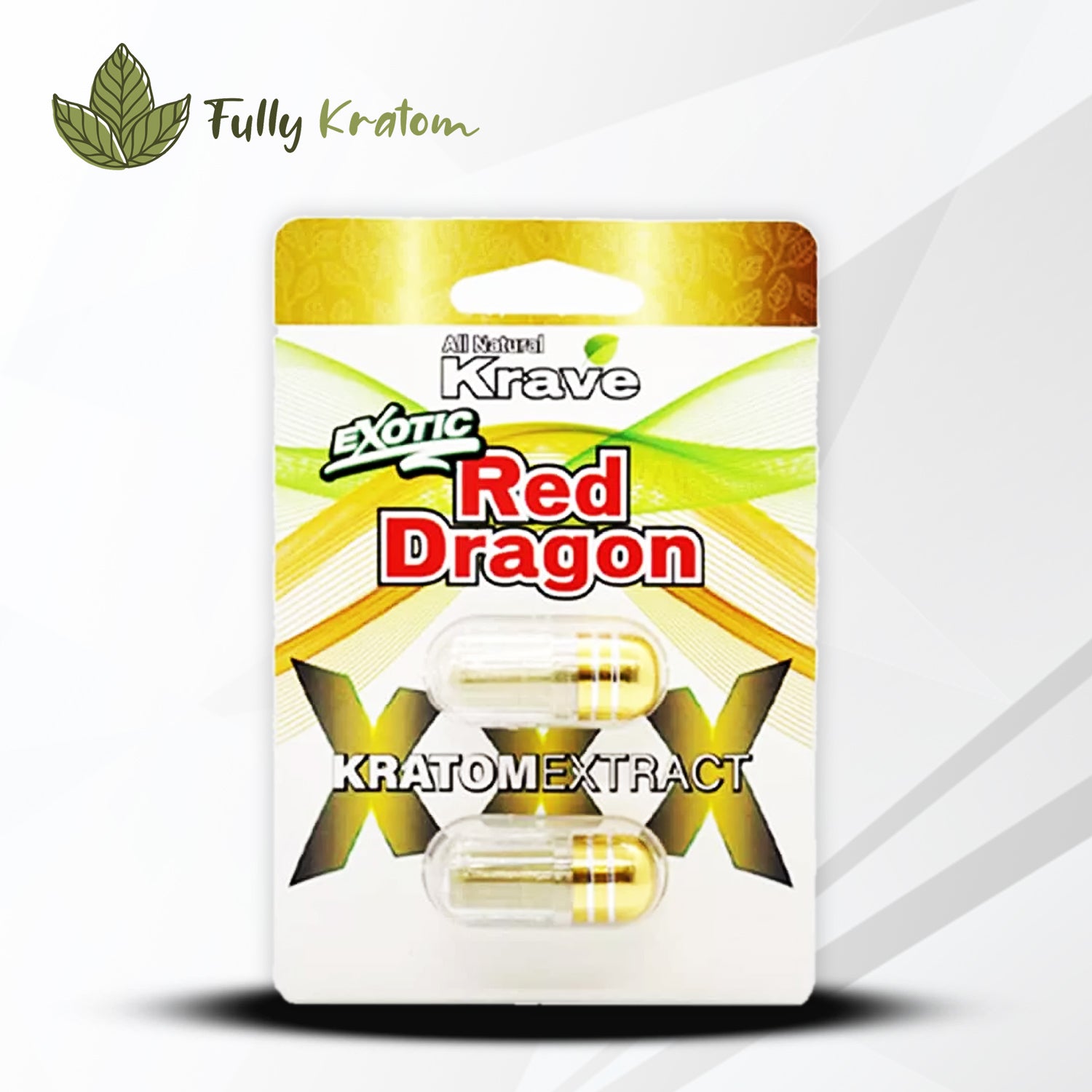 Krave Red Dragon Kratom Extract Capsule – 2 Caps